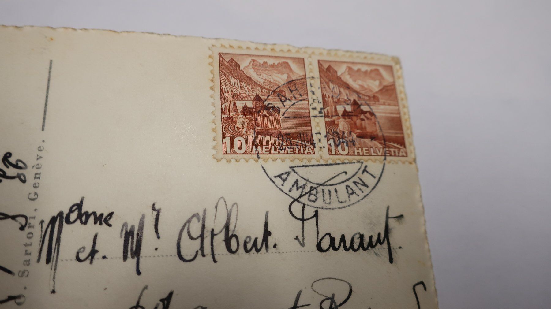 Cartoline postali: Genève Place des Alpes 1947 – Usato da Cormoret venduto da Pascalll2001 6