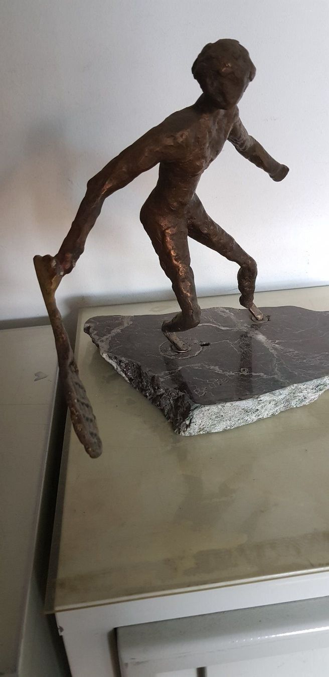 Sculture & Statue: Bronce Tennis-Skulptur – Usato da Schaffhausen venduto da beny06 2