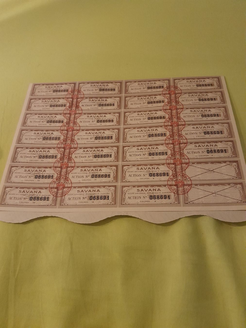 Action Savana 2500 Francs, 23 Mai 1952, Très Rare! (D&amp;#39;occasion) à Marly ...