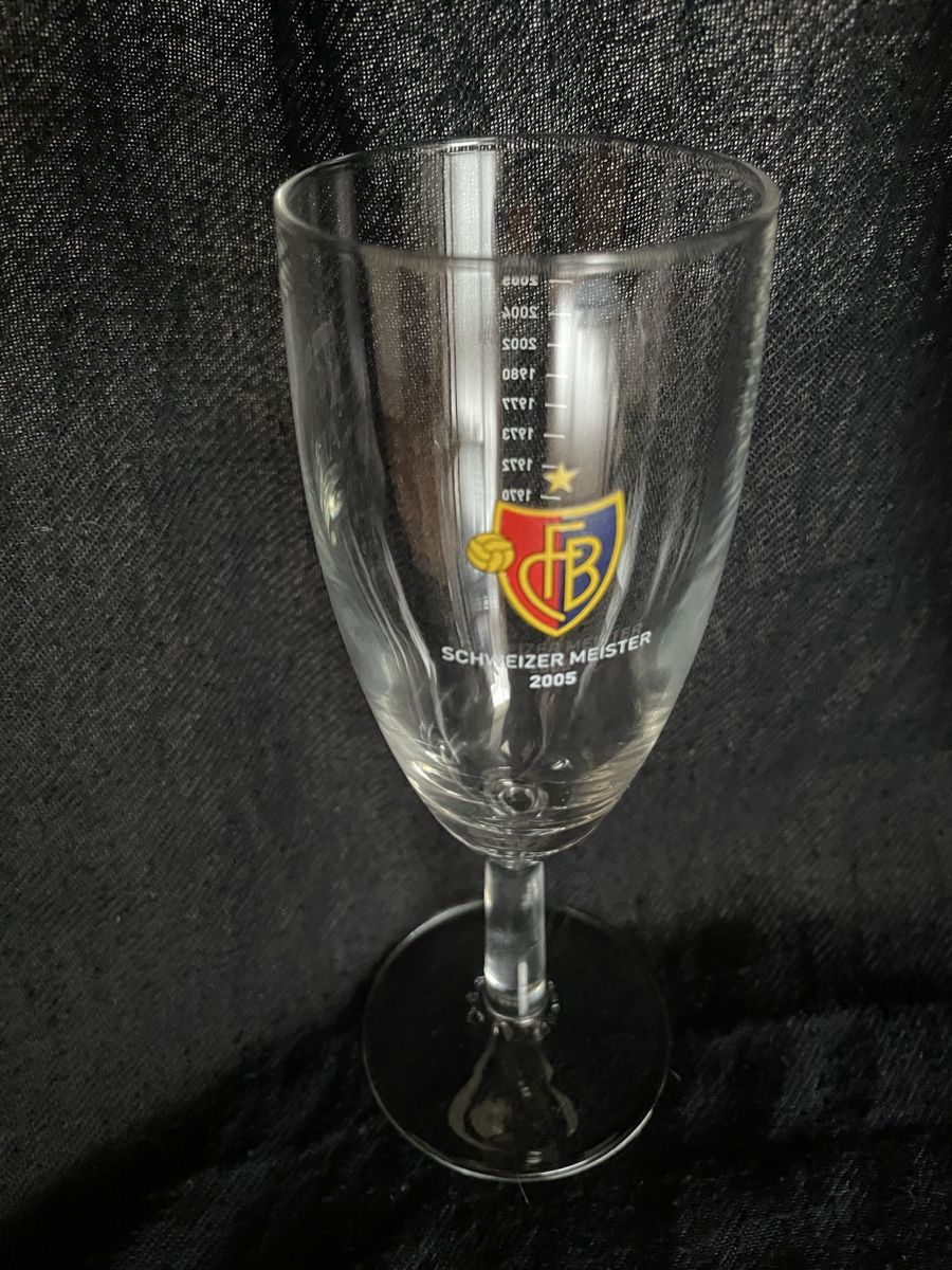 FC Basel Gläser: Fc Basel Schweizermeister Champagnergläser – Gebraucht aus Therwil von Loup000 1