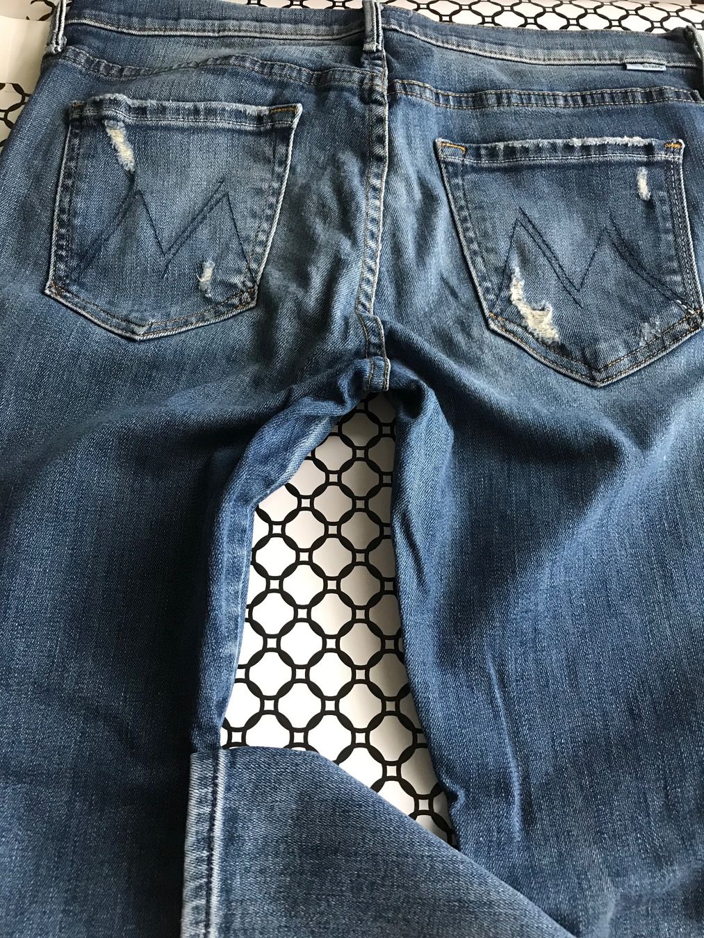 Jeans: Mother Jeans, Grösse 29, blau, Style destroyed – Gebraucht aus Niederteufen von mix18 1
