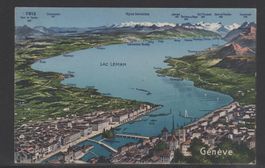 Carte postale Genève 1918