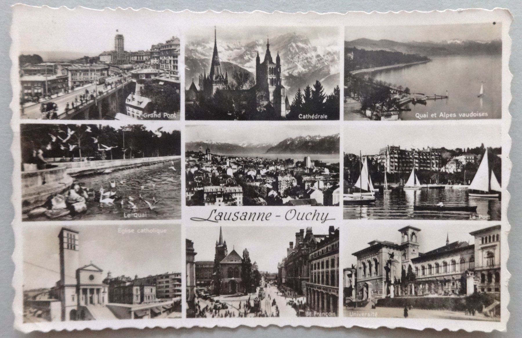 Cartoline postali: Lausanne-Ouchy – Difettoso da Fétigny venduto da Billy2miny
