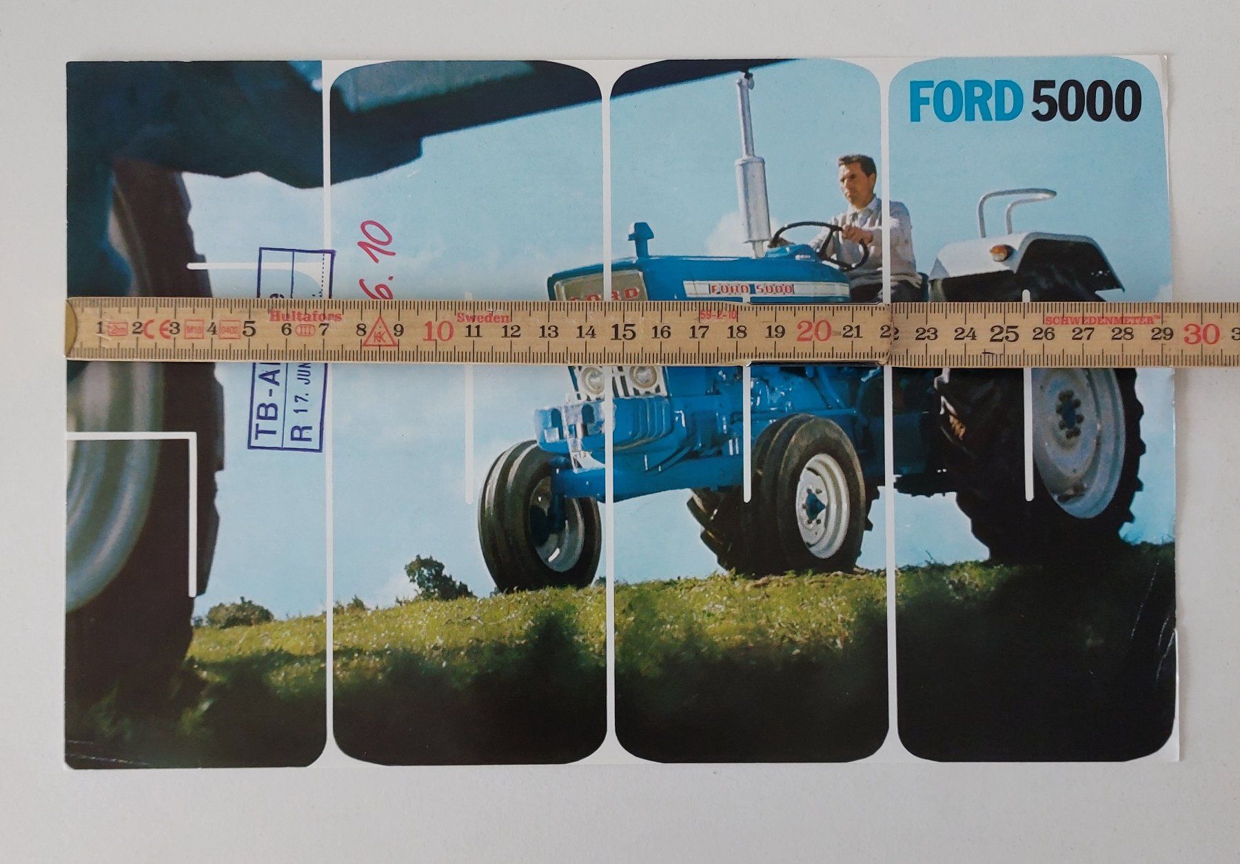 Ford Dokumente: Prospekt Traktor Ford 5000 tracteur Ford – Gebraucht aus Schenkon von Elbarto007