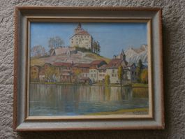 Werdenberg Ölgemälde St. Gallen Rheintal Künstler Kovasits