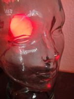 Lampe dekorativ Glaskopf transparent