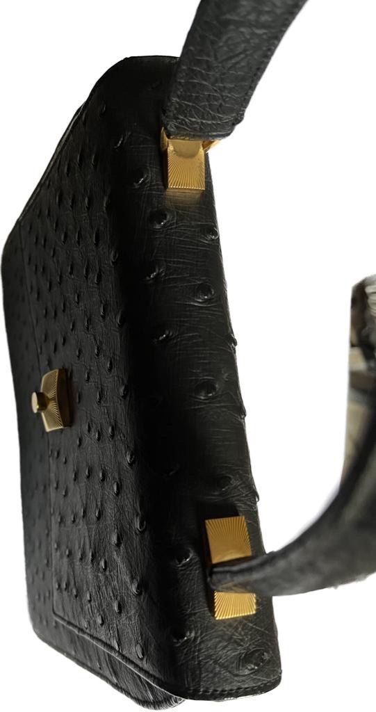 Borse da donna: Handtasche aus Straussenleder ca 1930-40, perfekt – Usato da Trin venduto da gumalcan