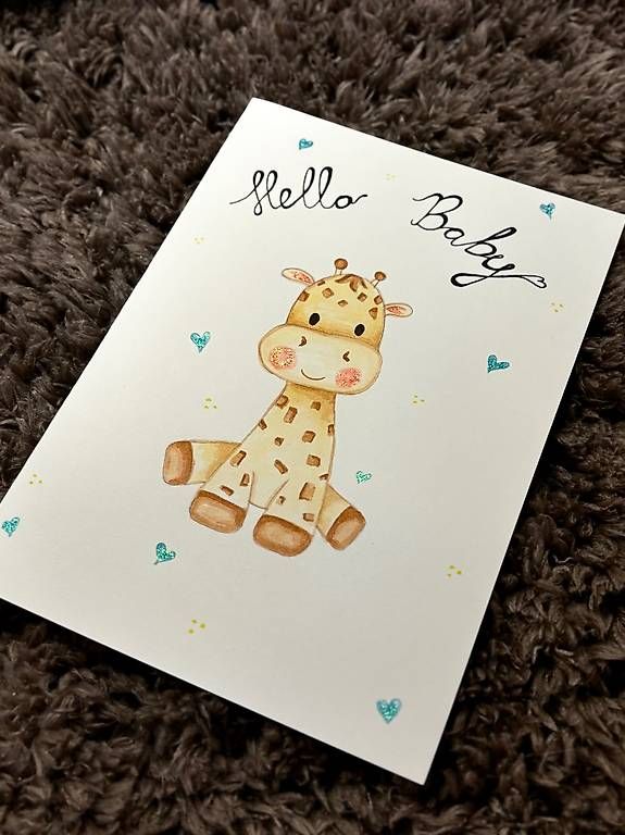 Cartoline: Grusskarte kleine Giraffe – Usato da Gunzwil venduto da nat_yy2y