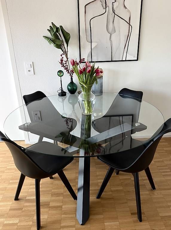 Tavoli: Runder Esstisch aus Glas – Usato da Basel venduto da AdrianaGea