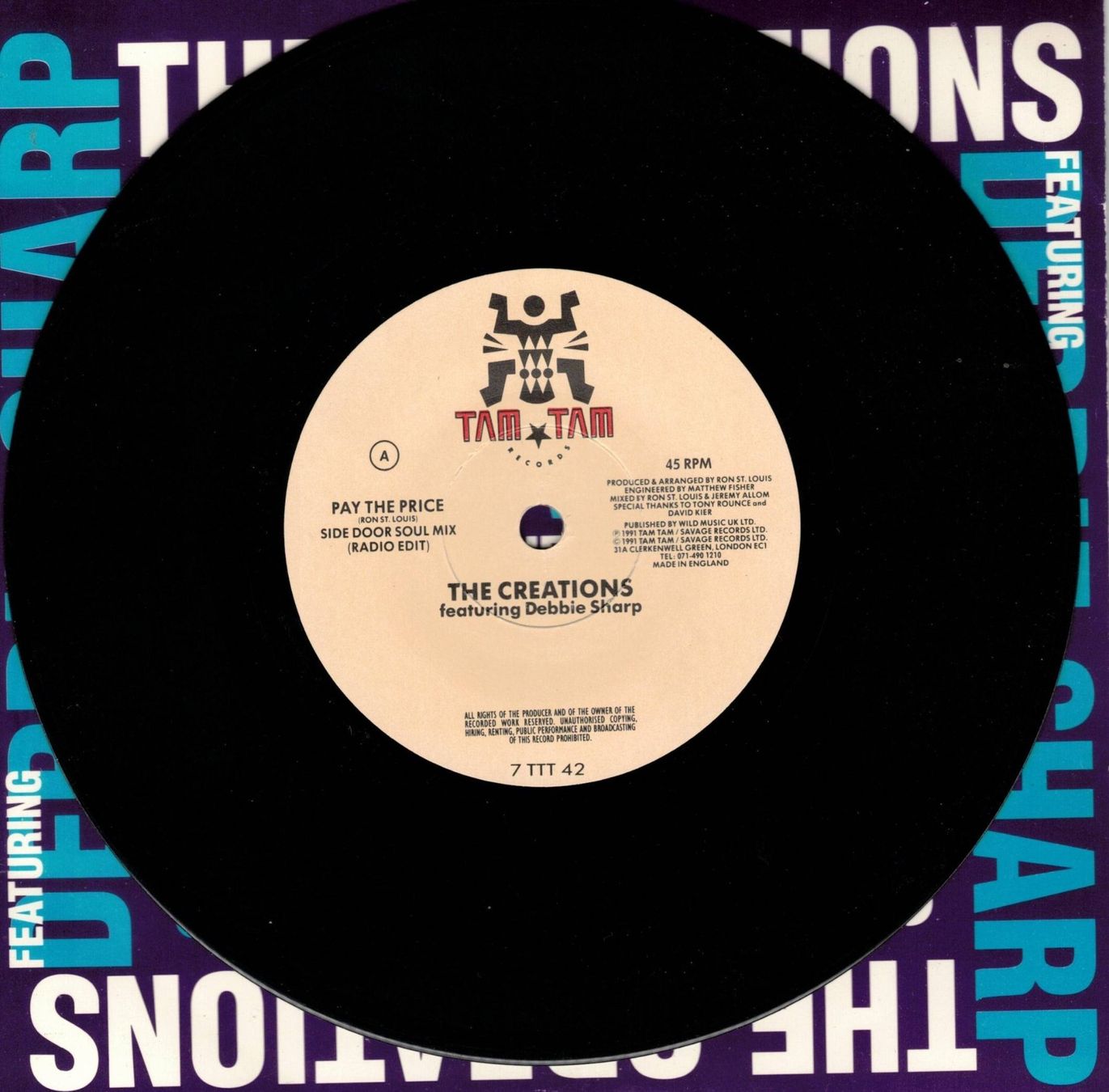 Dischi in vinile: Single7   The Creations  -- Pay the price – Usato da Rheinau venduto da thealbum