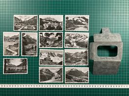 Ober Engadin, altes Souvenir Foto Mäppchen, Tourismus