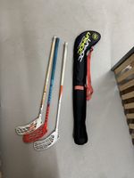 Unihoc & Salming Unihockey Stöcke - 3 Stöcke + Tasche
