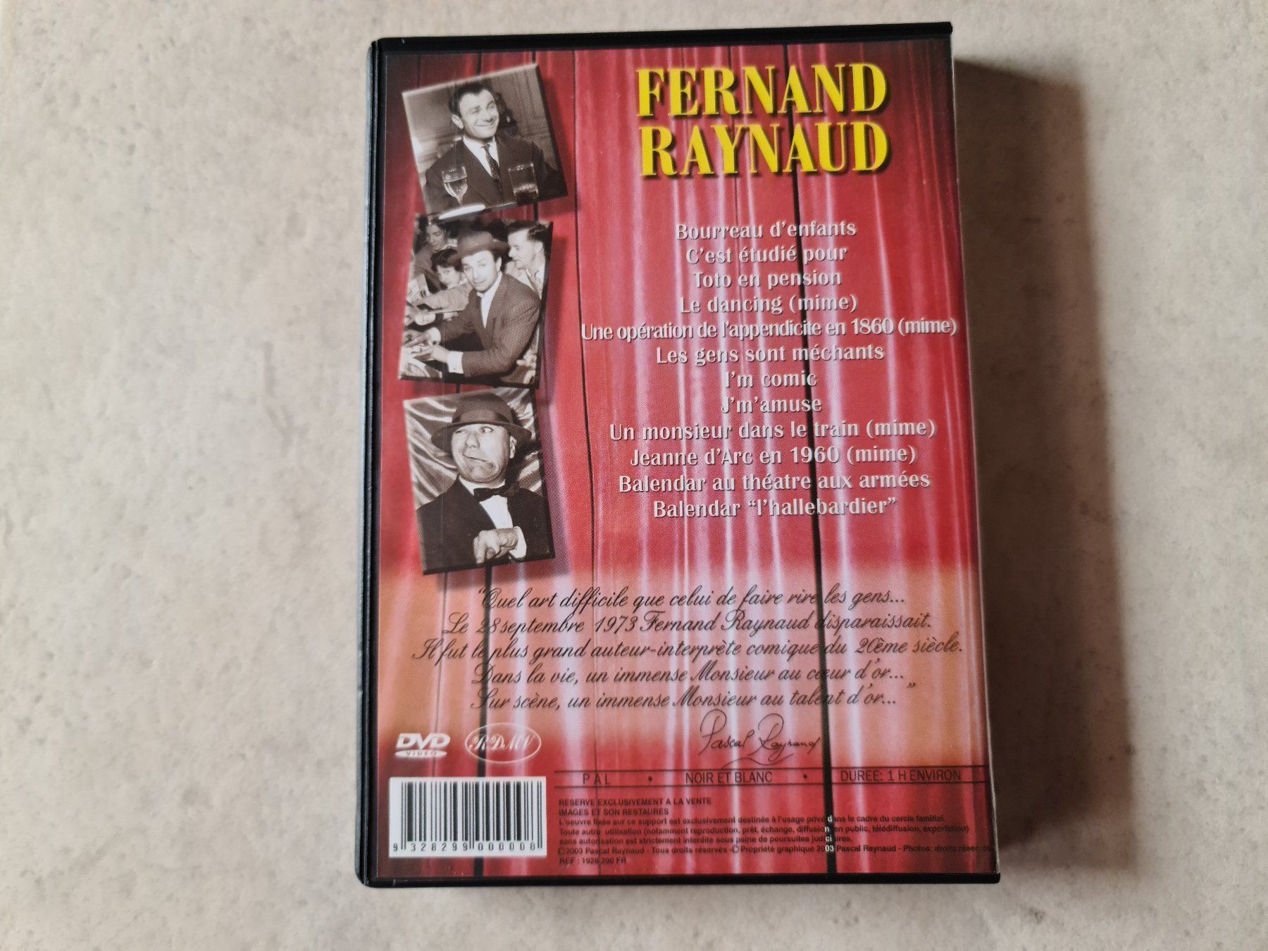 Tutti i DVDs: Fernand Raynaund - (auf italienisch) – Usato da Schneisingen venduto da backstore24 2