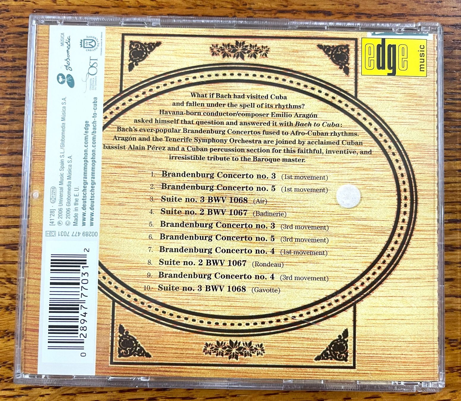 CD: Emilio Aragon: Bach to Cuba CD – Usato da Oftringen venduto da Vucki 1