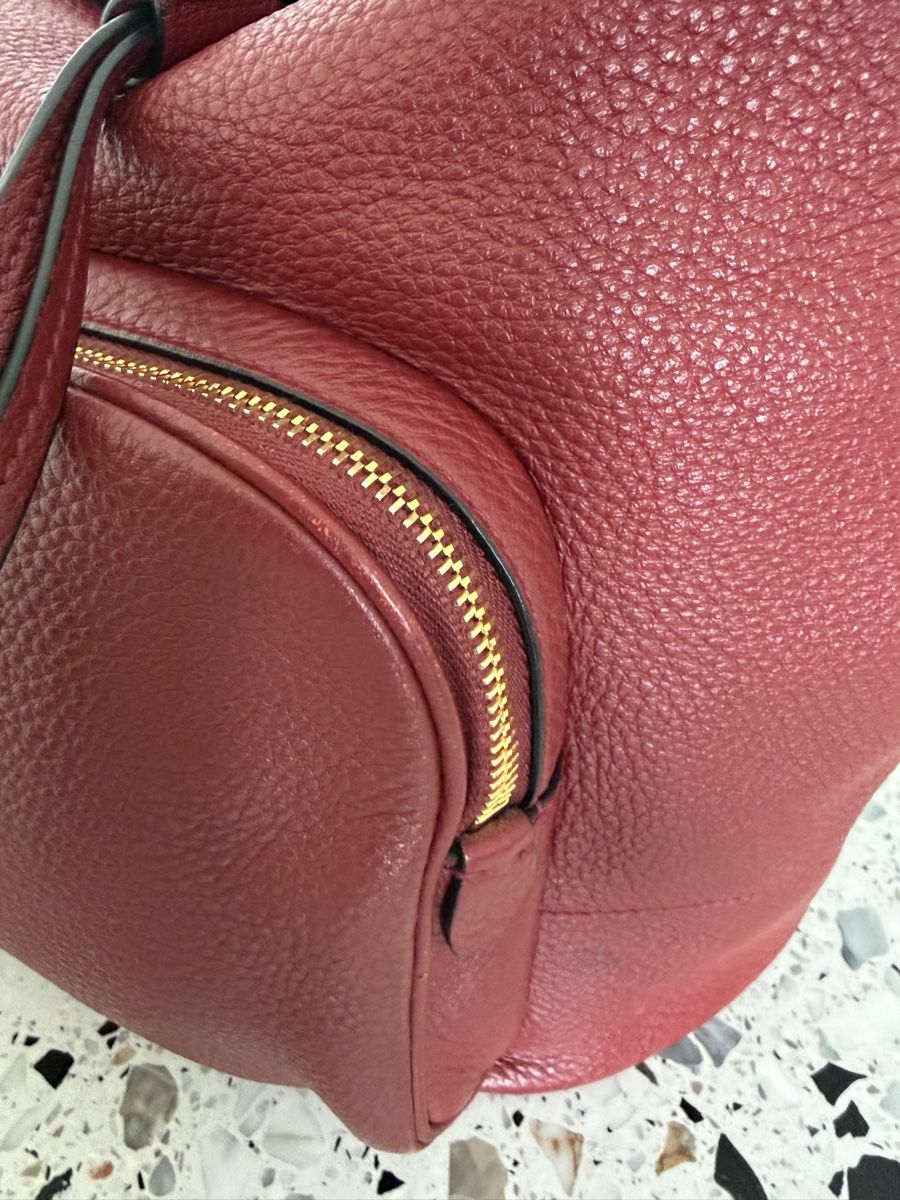 Prada Borse da donna: Prada Vitello Daino Bagpack Rubino – Usato da Zürich venduto da bgg 4