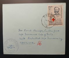 INDIEN, Zensierter Brief nach CALCUTTA 1963