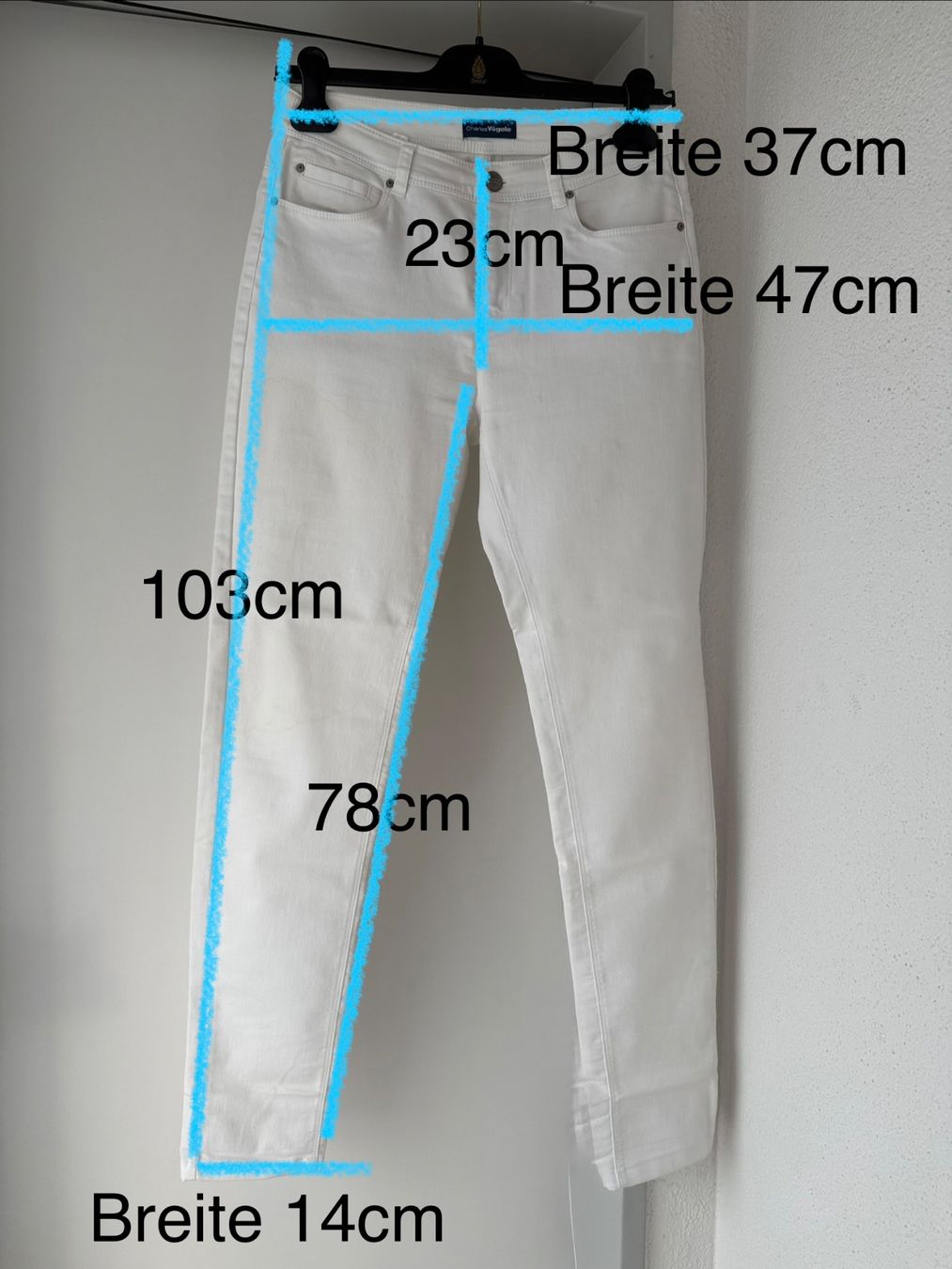 Jeans: weiße Slim-Jeans Gr.36 – D'occasion à Buchrain par nat_pl5p 5