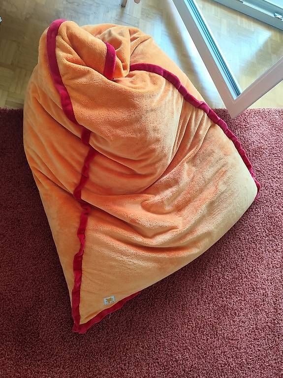 Nici Cuscini: Sitzsack Nici samt orange – Usato da Luzern venduto da doris88 2