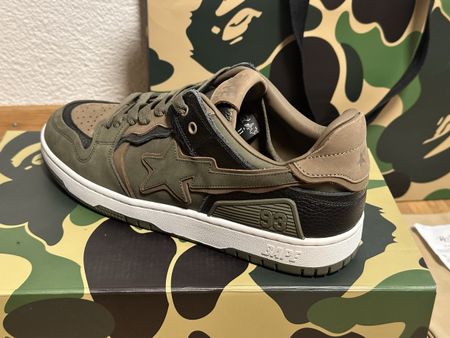 Bape Sta SK8, Camo Leder, Gr. 45, NEU
