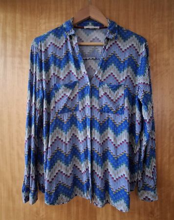 Damen Bluse, blau, Gr. 40