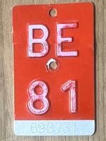 BE 81 - VELONUMMER - FAHRRADSCHILD - PLAQUE DE VELO - BE 81