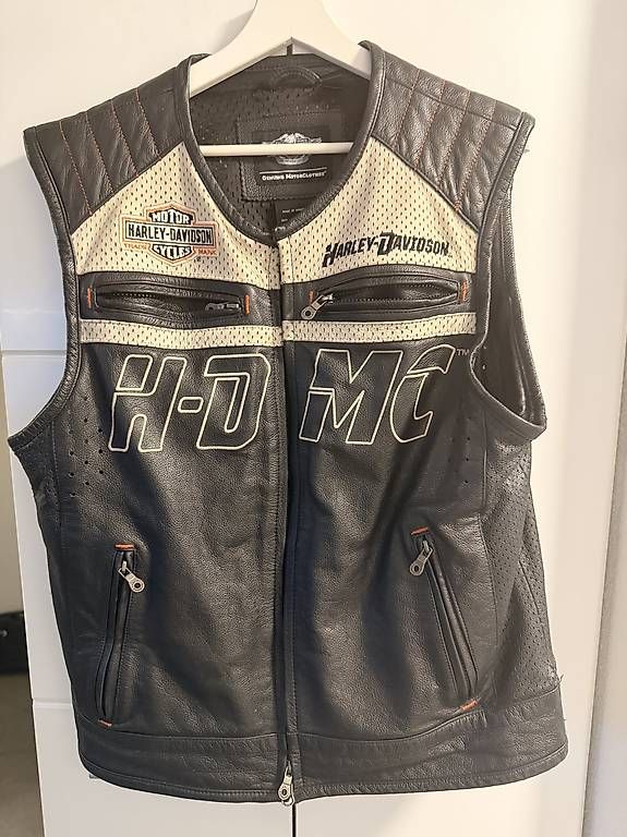 Harley-Davidson Gilets & Westen: Originale Harley Davidson Leder Weste – Gebraucht aus Grenchen von m.z90