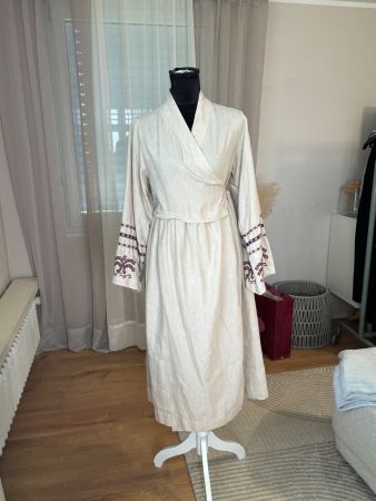 Lug Von Siga Designerkleid/Wickelkleid Leinen 975€