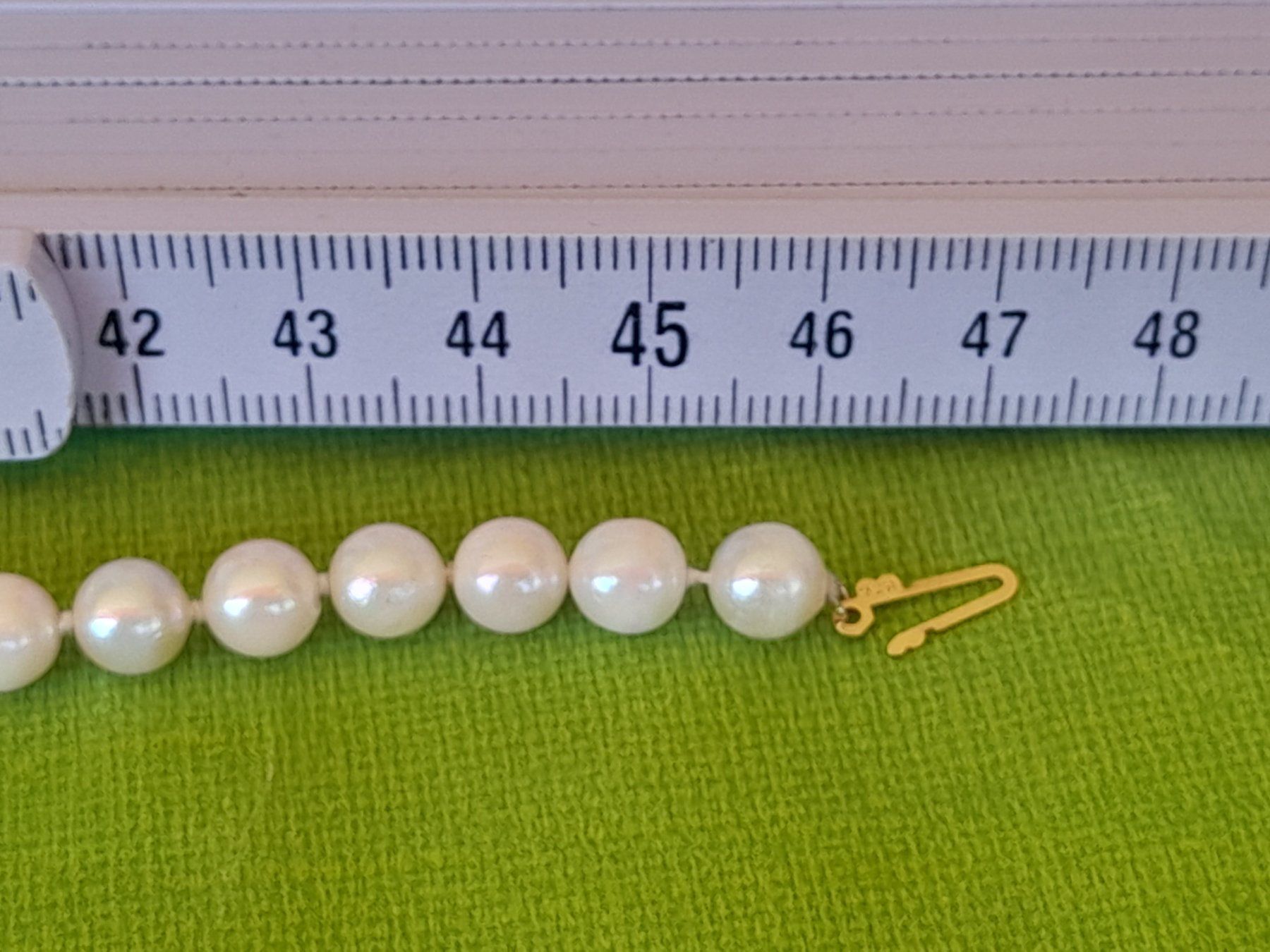 Catenine: Perlenkette mit Goldverschluss 14 K – Usato da Aeschi b.Spiez venduto da 52__yhr6 9