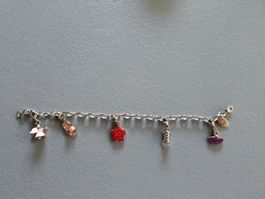 Charms Armband Sterling Silber 316L mit Anhängern neu