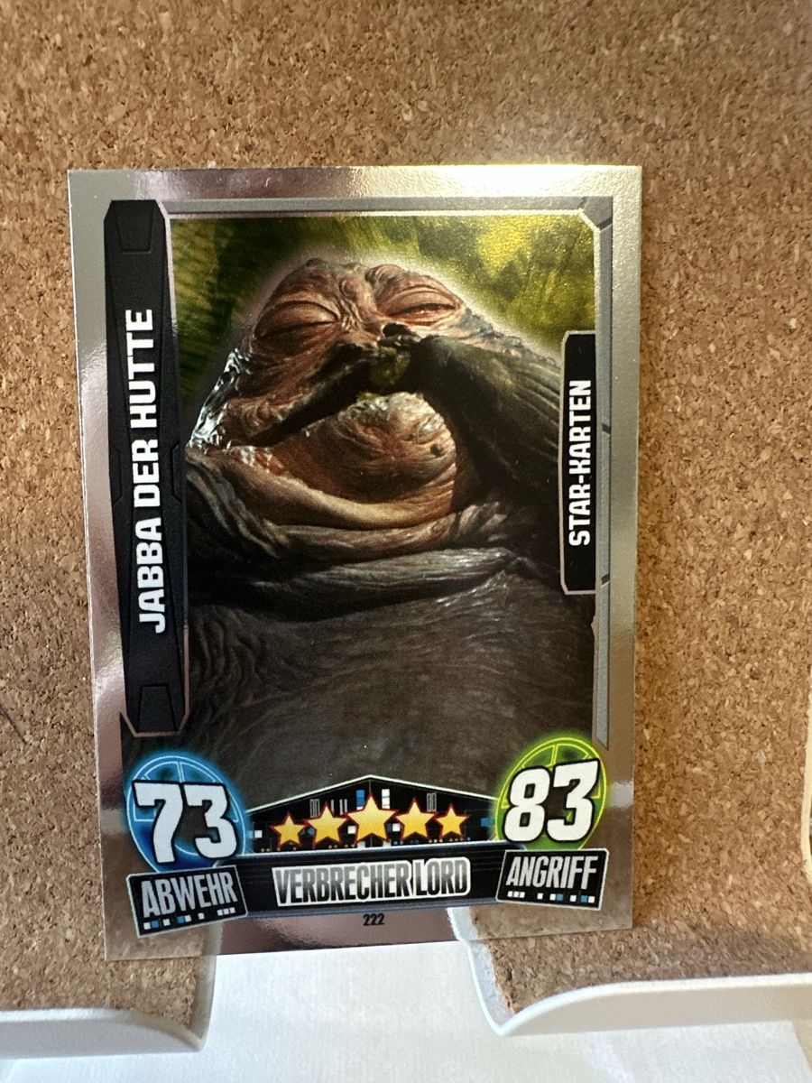Cartoline: Force Attax - Star Wars - Jabba der Hutte – Usato da Goldach venduto da Lenny0220 1