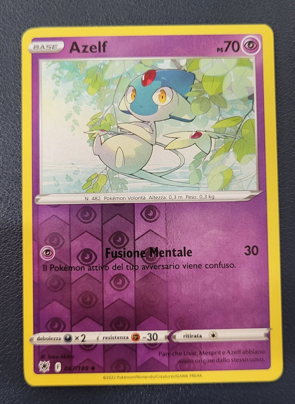 Pokémon Carte collezionabili: Pokemon 067/189 Azelf Reverse ITA – Usato da Lugano venduto da pan_5zpg
