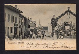 Souvenir de Vallorbe VD, 1902, ʘ Vallorbe+Glarus