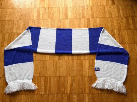 ZSC Schal, blau weiss mit Logo, neuwertig