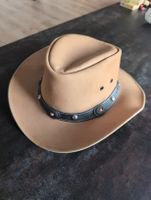 Echtleder Cowboyhut XL, Westernstil - Top Zustand!