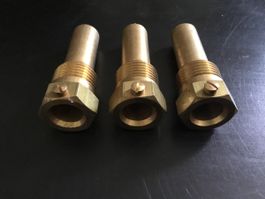 3 Fittinge aus Messing für Sanitär