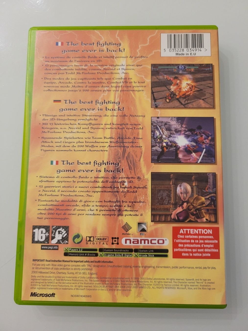 Giochi: Soul Calibur 2 (XBox Classic) – Usato da Uezwil venduto da -Retrogames- 2