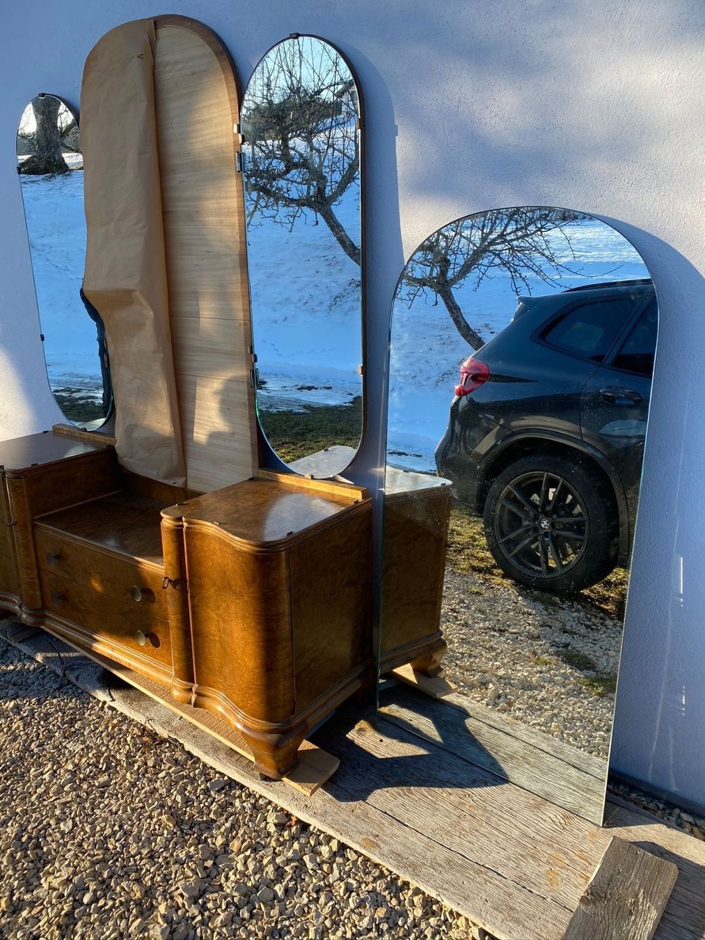 Tavoli da trucco: Coiffeuse triptyque style art sapin – Usato da La Chaux-de-Fonds venduto da cle_ll7r 3