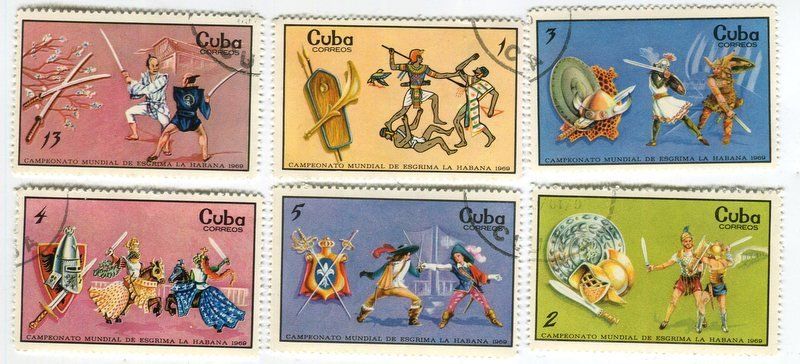 Tous les timbres: Briefmarken "Krieger". Kuba. – D'occasion à Basel par Butsch5