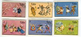 Briefmarken "Krieger". Kuba.