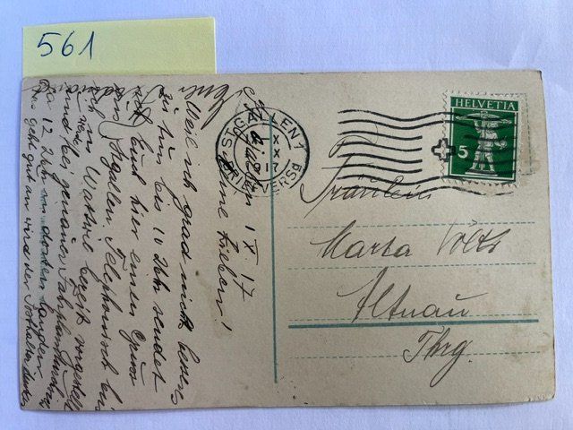 Cartoline postali: alte Ansichtskarte St. Gallen Leonhardstrasse, 1917 – Usato da Niederwil AG venduto da dahu75 1