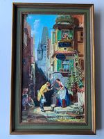 Gemälde, Öl auf Leinwand nach Carl Spitzweg