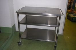 Servicewagen Chromstahl 87x57x86hcm