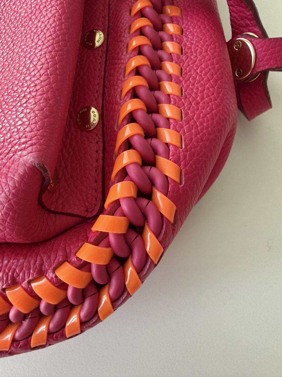 Coach Borse da donna: Coach Ledertasche Pink/Orange – Usato da Winterthur venduto da tat_ky5h 2
