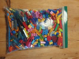 Lego Steine gemischt bunte grosse Tuete gute Zustand