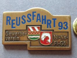 PIN REUSSFAHRT 93, GEWERBEVEREIN NI-NE-FI-GÖ WAPPEN