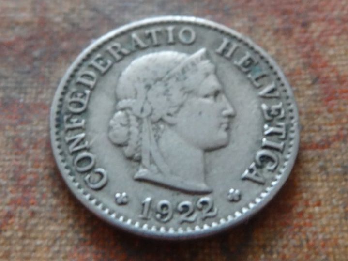 Tutti le monete: 5 Rp. 1922  (B) – Usato da Romanel-sur-Lausanne venduto da Swift13