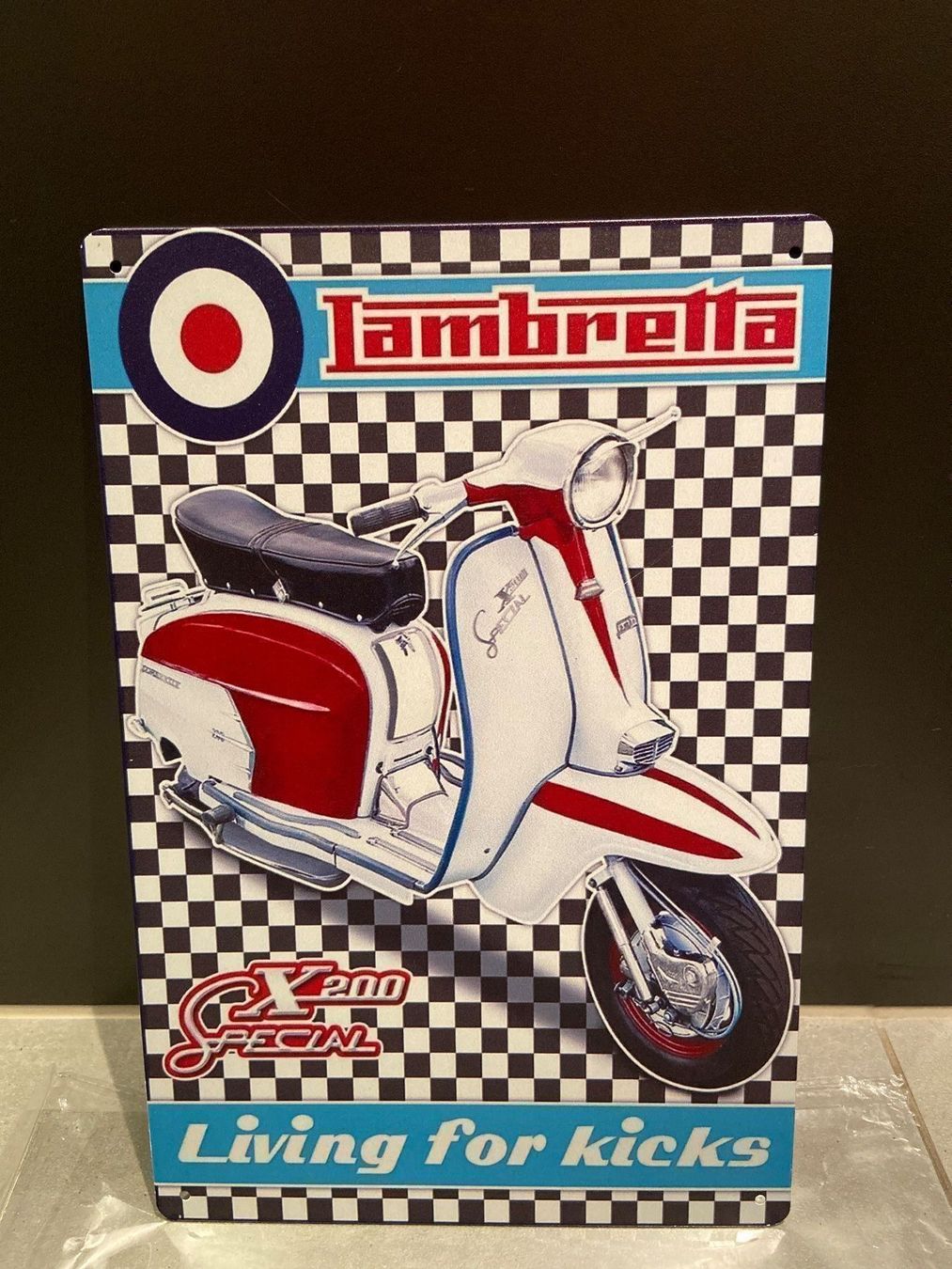 Vespa Insegne: LAMBRETTA Service Schild Deko mit Style! REPLIKA! – Nuovo e nell'imballaggio originale da Seon venduto da Aaargauer01
