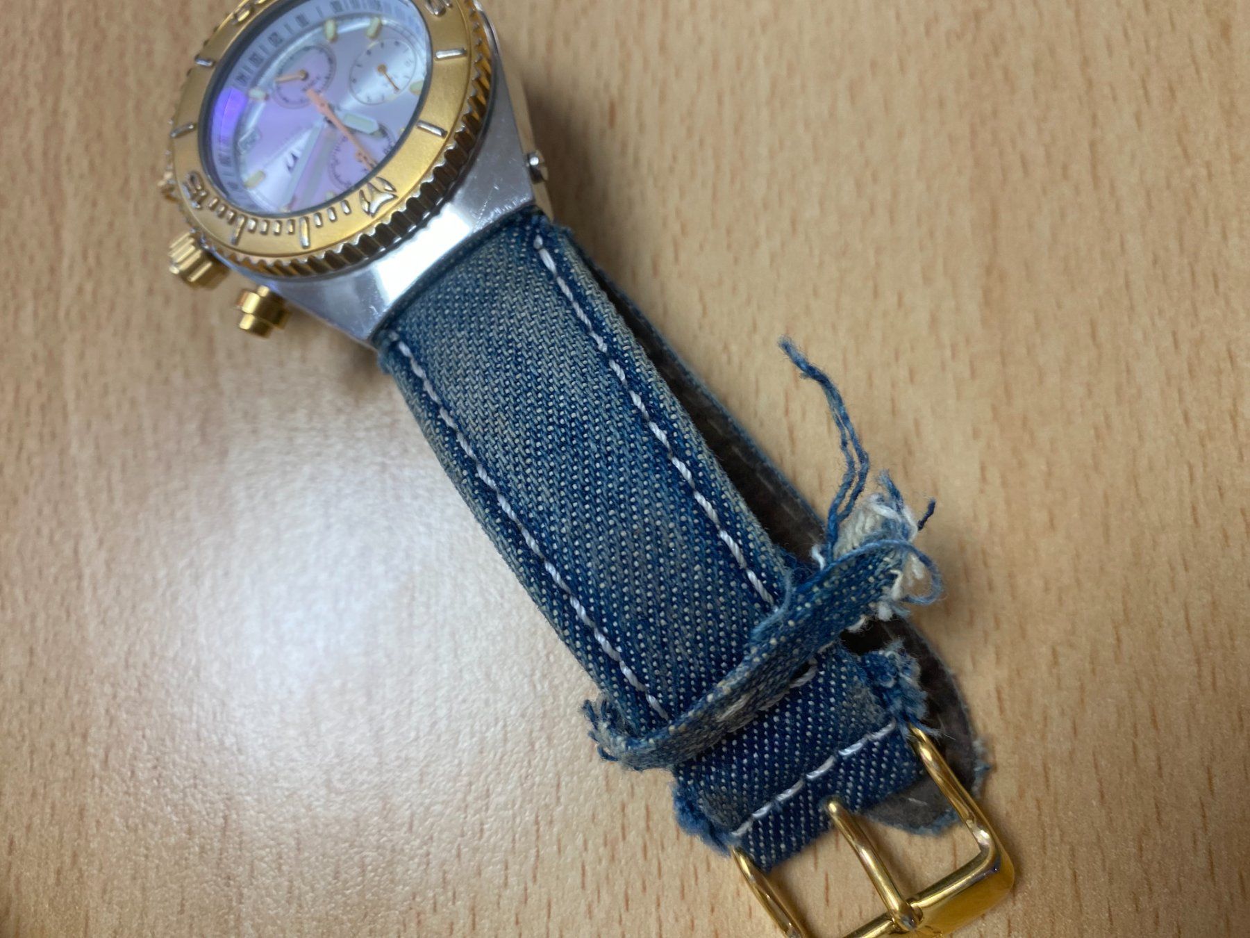 Orologi: Quarzuhr Technomarine mit Jeansband – Usato da Zürich venduto da Gemi 3