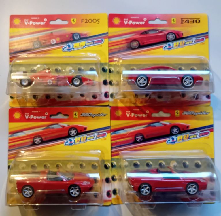 Ferrari Modellautos 1:38 – Shell V-Power Serie – OVP (Neu und ...