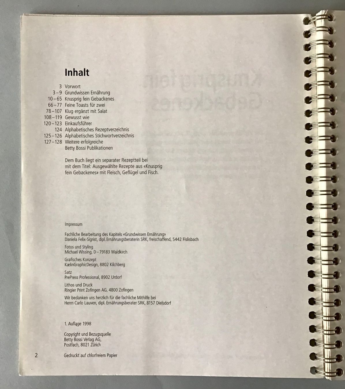 Bücher: Betty Bossi:  Vegetarische Küche – Gebraucht aus Bubendorf von Alpenheidi 2